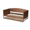 Baxton Studio Veles Mid-Century Ash Walnut Finished Wood Daybed with Trundle 159-9825-9826 - alternate 7
